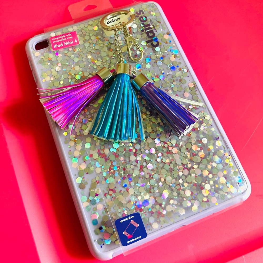 NEW Claire’s Glitter iPad Mini 4 Cover